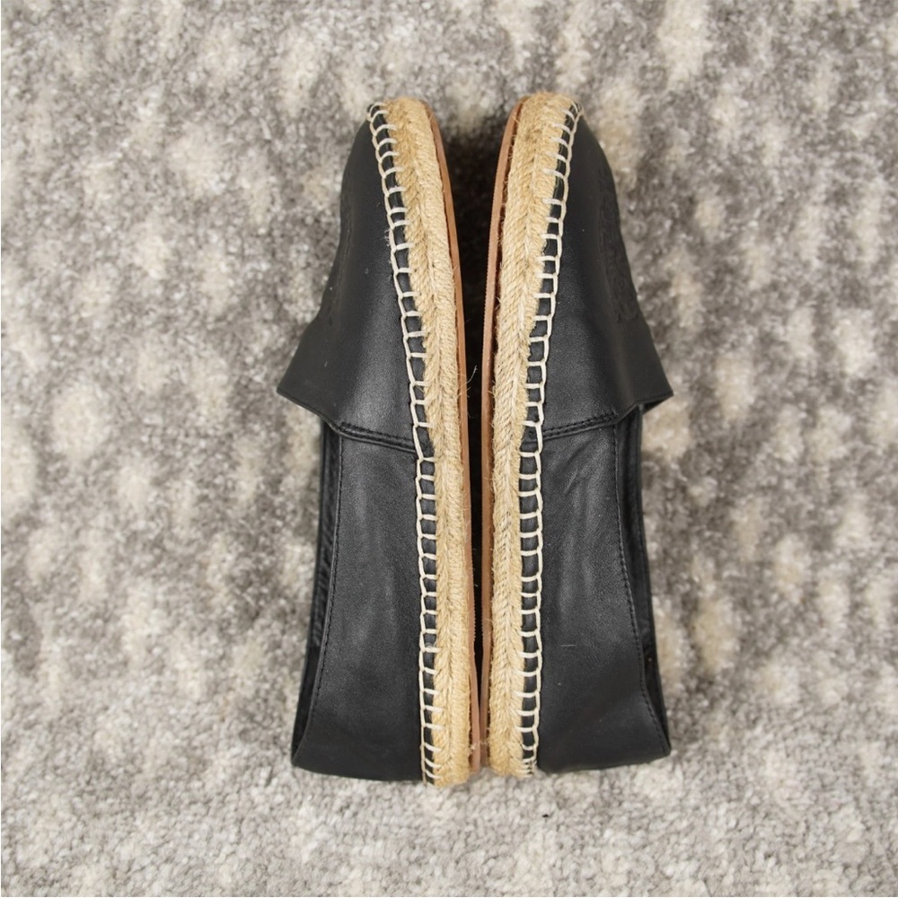 Kenzo Classic Tiger Head Canvas Leather Espadrille Womens EU 38 US 7 Black - Picture 6 of 12